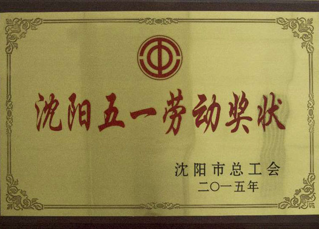 沈阳五一劳动奖状