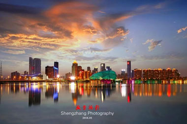 沈阳印象之浑河晚渡